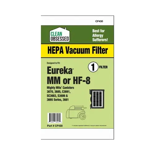 Eureka Vacuum Cleaner Filter, HF8 HEPA, 1-Pk.