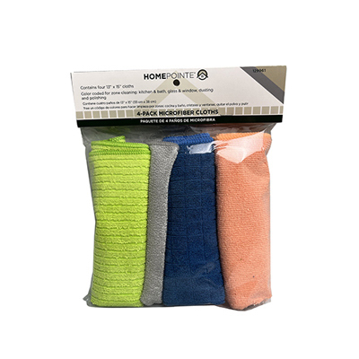 INNOVATIVE SERVICES CO., LTD MFC Microfiber Cleaning Cloths, 13 x 15 In - pack of 4