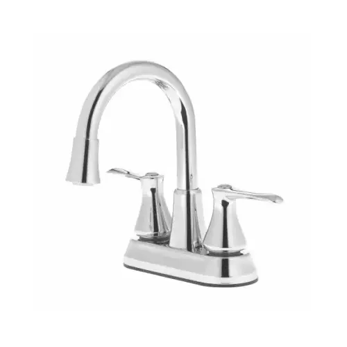 Two-Handle Bathroom Faucet, LED Light, Pop-Up Drain, Chrome Two-Handle Bathroom Faucet, LED Light, Pop-Up Drain, Chrome