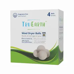 TRU EARTH ENVIRONMENTAL PRODUCTS TE-US-LA-WLDRB4-MC016-XCP4 4PK Wool Dryer Balls - pack of 16
