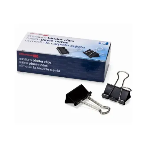 Binder Clips, Medium, 12-Pk. Binder Clips, Medium, 12-Pk.