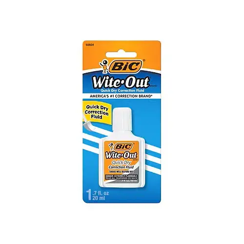 Wite-Out Correction Fluid, .7 oz. Wite-Out Correction Fluid, .7 oz.