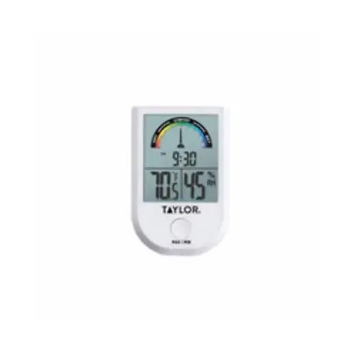 Digital Indoor Comfort Weather Station, White Digital Indoor Comfort Weather Station, White
