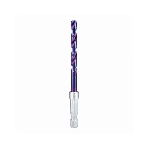 Mach-Blue Impact Twist Drill Bit, 3/16 In.