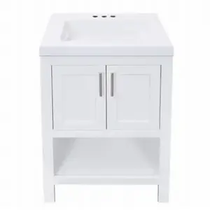 Royal Cabinets 80-8114-0-1610 Serenity Bathroom Vanity, White, 24 In.