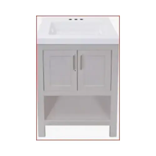 Serenity Bathroom Vanity, Gray, 24 In.