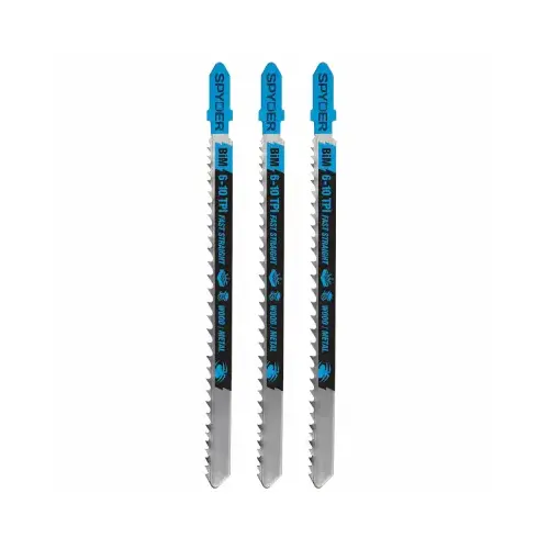 Bi-Metal Jig Saw Blades, Wood & Metal Cutting, Assorted 5-Pk.