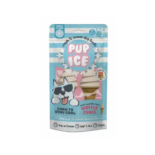 Waffle Cone Dog Treat, Vanilla and Peanut Butter - pair Waffle Cone Dog Treat, Vanilla and Peanut Butter - pair