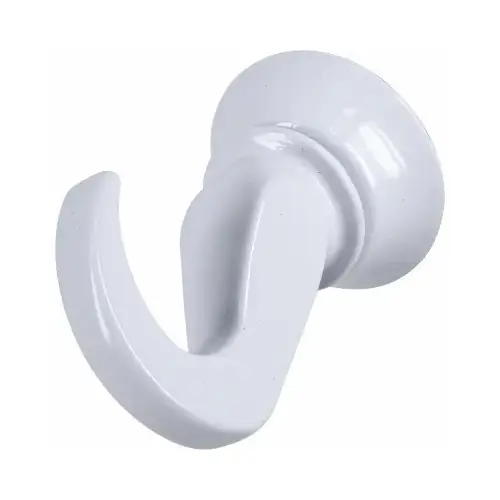 Modern Swag Hook, White, Holds 50 Lbs. Modern Swag Hook, White, Holds 50 Lbs.