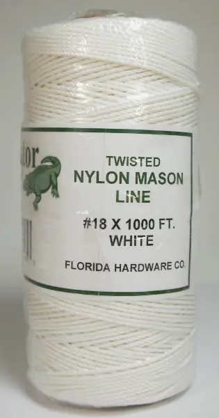 Alligator Brand Twisted Nylon Mason Twine-White #15 x 1400ft 19900142 Alligator Brand Twisted Nylon Mason Twine-White #15 x 1400ft 19900142
