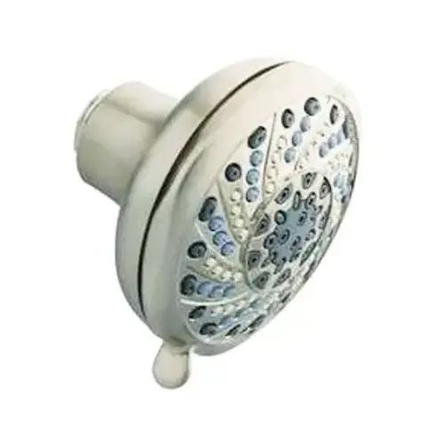 Shower Head, 3-Function, Fixed Mount, Chrome