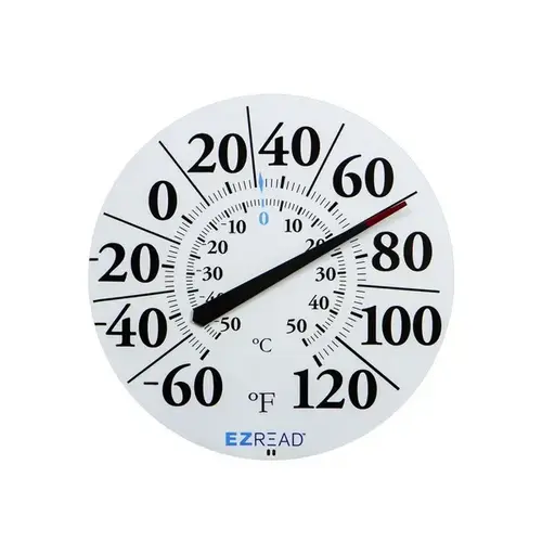 EZRead Dial Thermometer 12.5" Round - White EZRead Dial Thermometer 12.5" Round - White