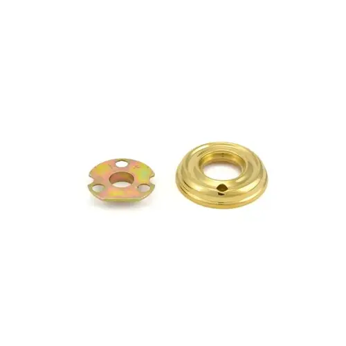 2" Privacy Rose Unlacquered Brass Finish Pair 2" Privacy Rose Unlacquered Brass Finish Pair
