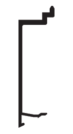 CRL-U.S. Aluminum 1G60711 Head Insert - 24'-2", Clear Anodized Class 1 - 300" Stock Length