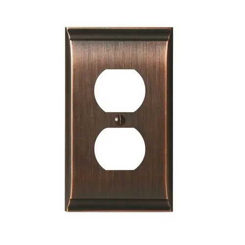 Candler Duplex Outlet Wall Plate Oil-Rubbed Bronze Candler Duplex Outlet Wall Plate Oil-Rubbed Bronze
