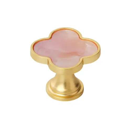 Accents Cabinet Knob Gold/Pink Accents Cabinet Knob Gold/Pink