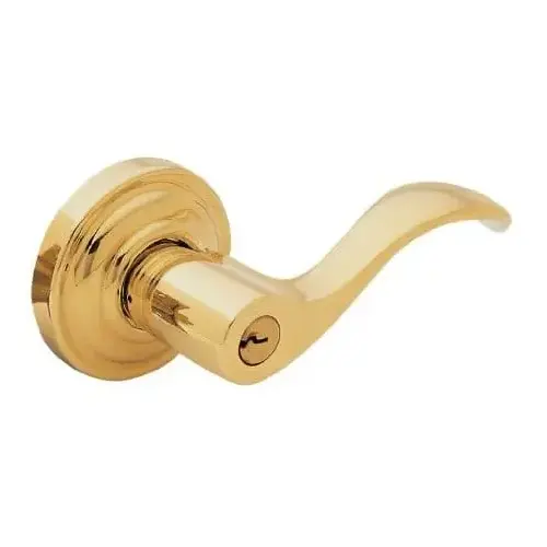 5255 Wave Lever Full Dummy Satin Brass with Brown Finish 5255 Wave Lever Full Dummy Satin Brass with Brown Finish