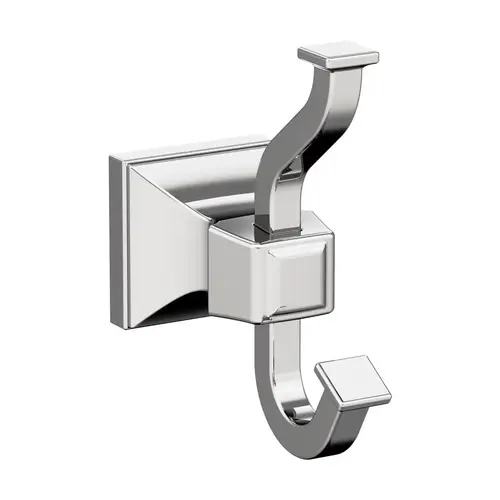 Mulholland Double Prong Robe Hook Polished Chrome Mulholland Double Prong Robe Hook Polished Chrome