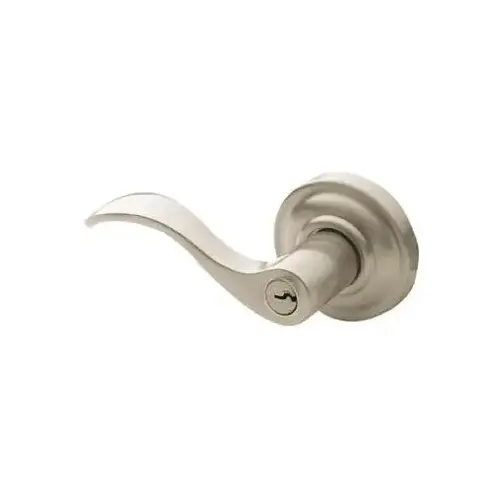 Left Hand 5259 Thick Door Wave Lever Standard Keyed Entry Lifetime Satin Nickel Finish Left Hand 5259 Thick Door Wave Lever Standard Keyed Entry Lifetime Satin Nickel Finish