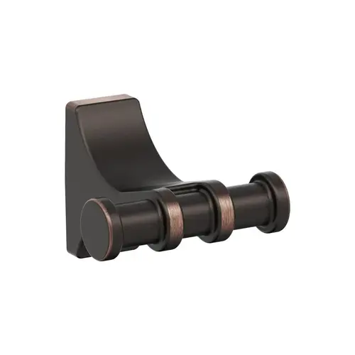 Davenport Double Prong Robe Hook Oil-Rubbed Bronze