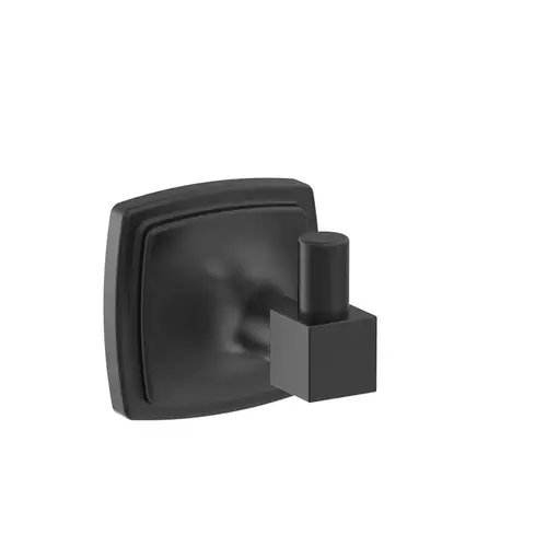 Stature Single Prong Robe Hook Matte Black Stature Single Prong Robe Hook Matte Black