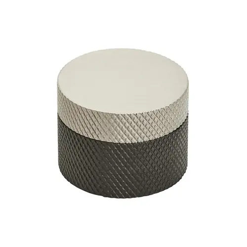 Transcendent Series Matte Black/Silver Champagne 1-1/4 in (32 mm) Diameter Knob Transcendent Series Matte Black/Silver Champagne 1-1/4 in (32 mm) Diameter Knob