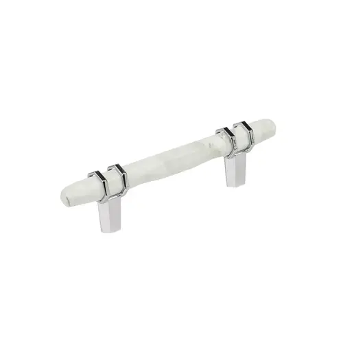 Carrione Cabinet Pull Marble White/Polished Chrome Carrione Cabinet Pull Marble White/Polished Chrome