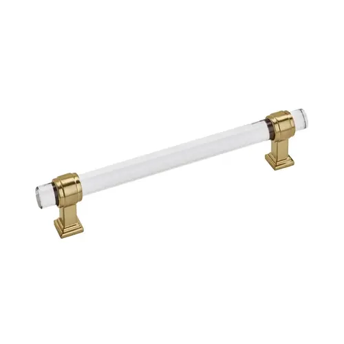 Glacio Series 6-5/16 in (160 mm) Center to Center Clear/Champagne Bronze Pull Glacio Series 6-5/16 in (160 mm) Center to Center Clear/Champagne Bronze Pull