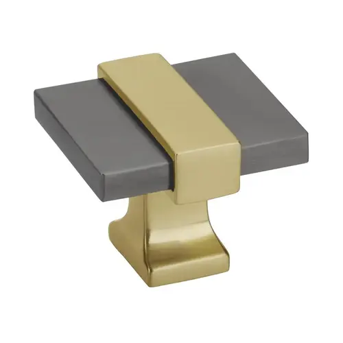 Overton Cabinet Knob Black Chrome/Brushed Gold Overton Cabinet Knob Black Chrome/Brushed Gold