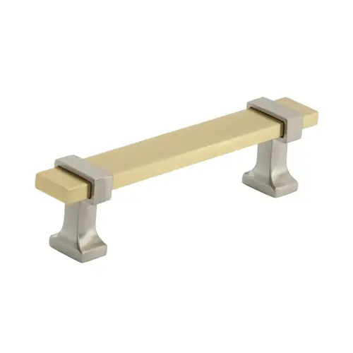 Overton Cabinet Pull Brushed Gold/Satin Nickel Overton Cabinet Pull Brushed Gold/Satin Nickel