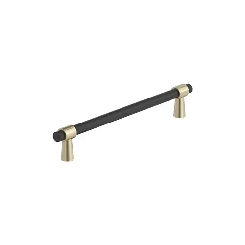 Mergence Series 6-5/16 in (160 mm) Center to Center Matte Black/Golden Champagne Pull Mergence Series 6-5/16 in (160 mm) Center to Center Matte Black/Golden Champagne Pull