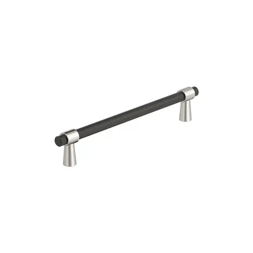 Mergence Series 6-5/16 in (160 mm) Center to Center Matte Black/Polished Nickel Pull Mergence Series 6-5/16 in (160 mm) Center to Center Matte Black/Polished Nickel Pull