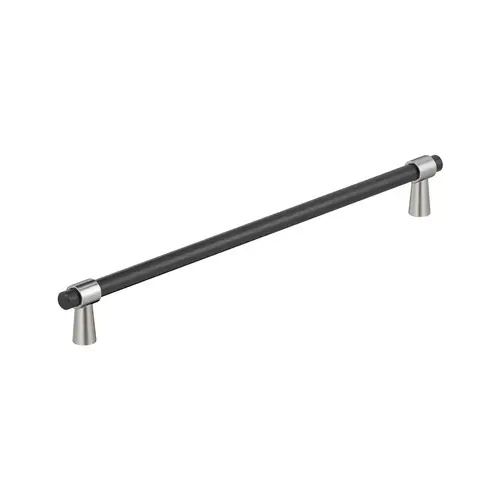 Mergence Series 12-5/8 in (320 mm) Center to Center Polished Chrome/Matte Black Pull Mergence Series 12-5/8 in (320 mm) Center to Center Polished Chrome/Matte Black Pull