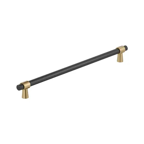 Mergence Series Matte Black/Champagne Bronze 18" (457 mm) Center to Center Appliance Pull Mergence Series Matte Black/Champagne Bronze 18" (457 mm) Center to Center Appliance Pull