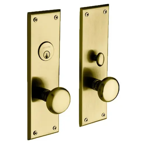 Baltimore Single Cylinder Entry Mortise Trim Lifetime Brass Finish Baltimore Single Cylinder Entry Mortise Trim Lifetime Brass Finish