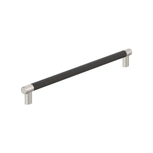 Amerock Esquire Series Satin Nickel/Oil Rubbed Bronze 18" (457 mm) Center to Center Appliance Pull