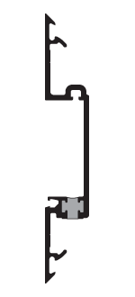CRL-U.S. Aluminum BT80411 Shallow Pocket Insert, Thermally Improved, Clear Anodized Class 1 - 24'-2" Stock Length