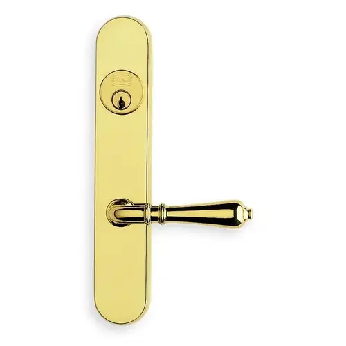 Left Hand 752 Lever and 65000 Narrow Plate Entry 1-1/2" Backset Mortise Lockset Bright Brass Finish Left Hand 752 Lever and 65000 Narrow Plate Entry 1-1/2" Backset Mortise Lockset Bright Brass Finish