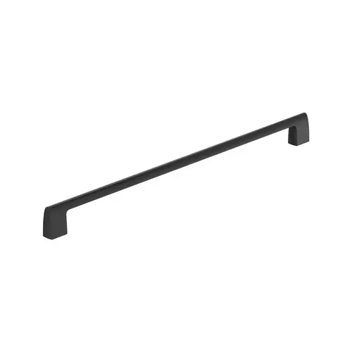 Amerock Riva Series Matte Black 18" (457 mm) Center to Center Appliance Pull Amerock Riva Series Matte Black 18" (457 mm) Center to Center Appliance Pull