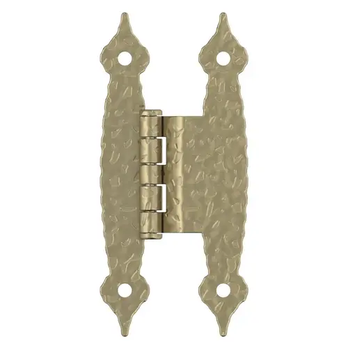 Self-Closing Face Mount 3/8 Inch (10Mm) Offset Non-Self Closing Face Mount Cabinet Hinge Golden Champagne