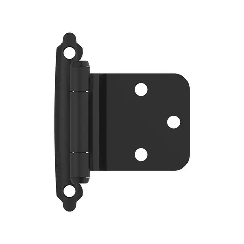 Self-Closing Face Mount Variable Overlay Self Closing Face Mount Reverse Bevel Cabinet Hinge Flat Black Self-Closing Face Mount Variable Overlay Self Closing Face Mount Reverse Bevel Cabinet Hinge Flat Black