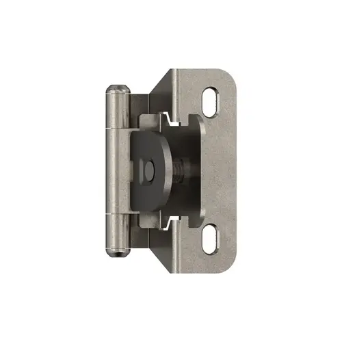 Single Demountable Partial Wrap 1/4 Inch (6Mm) Overlay Cabinet Hinge Nickel Single Demountable Partial Wrap 1/4 Inch (6Mm) Overlay Cabinet Hinge Nickel