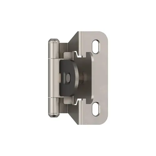 Single Demountable Partial Wrap 1/4 Inch (6Mm) Overlay Cabinet Hinge Satin Nickel Single Demountable Partial Wrap 1/4 Inch (6Mm) Overlay Cabinet Hinge Satin Nickel