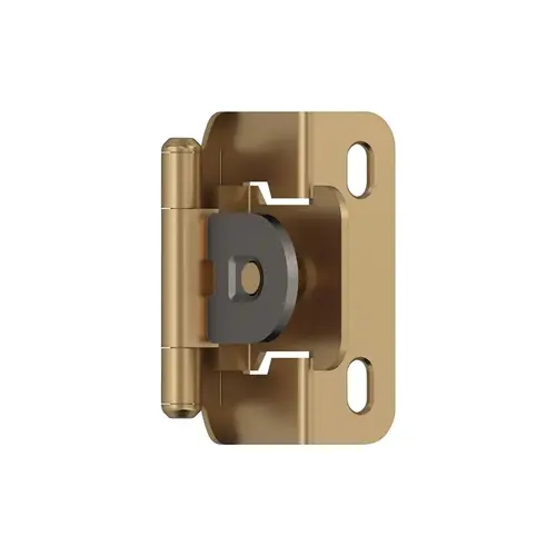 Single Demountable Partial Wrap 1/2 Inch (13Mm) Overlay Cabinet Hinge Champagne Bronze Single Demountable Partial Wrap 1/2 Inch (13Mm) Overlay Cabinet Hinge Champagne Bronze