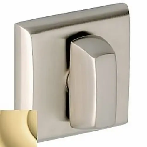 Interior and Entrance Thumb turn Lock with Backplate for 3" Doors Bright Brass Interior and Entrance Thumb turn Lock with Backplate for 3" Doors Bright Brass