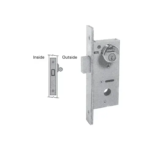 Single Cylinder 1-1/2" Backset Mortise Deadlock Lifetime Satin Nickel Finish Single Cylinder 1-1/2" Backset Mortise Deadlock Lifetime Satin Nickel Finish