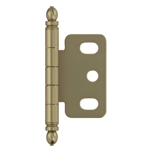 Full Inset Partial Wrap Ball Tip Hinge, Steel Material, 3/4" Door Thickness, 2-1/2" Length, Golden Champagne Finish Full Inset Partial Wrap Ball Tip Hinge, Steel Material, 3/4" Door Thickness, 2-1/2" Length, Golden Champagne Finish
