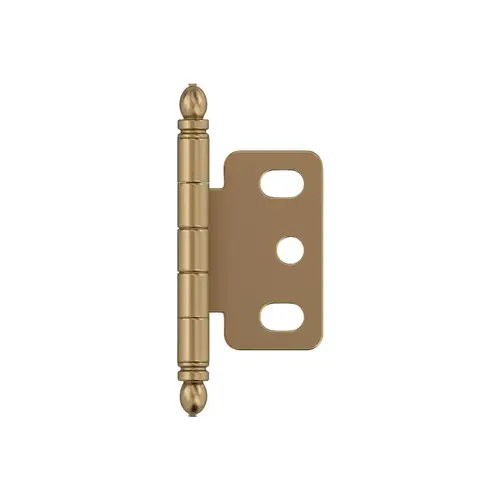 3/4" (19 mm) Full Inset Partial Wrap Ball Tip Cabinet Hinge Champagne Bronze Finish 3/4" (19 mm) Full Inset Partial Wrap Ball Tip Cabinet Hinge Champagne Bronze Finish