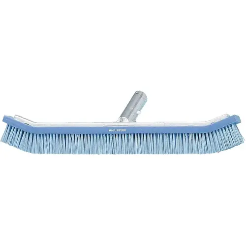 18" Curved Wall Brush With Blue Plastic Bristles 18" Curved Wall Brush With Blue Plastic Bristles