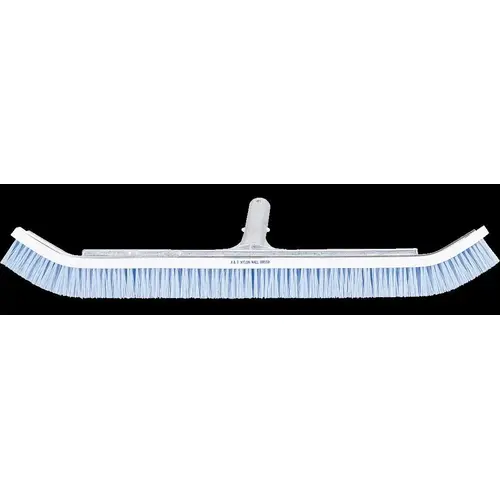 24" Curved Aluminum Wall Brush With Black Nylon Bristles 24" Curved Aluminum Wall Brush With Black Nylon Bristles